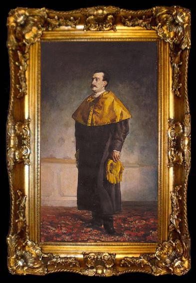 framed  Antonio Cortina Farinos Retrato de cuerpo entero del, ta009-2